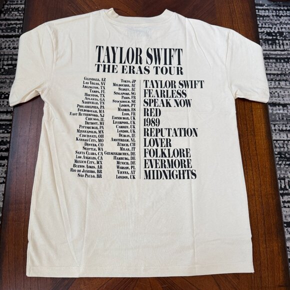 Taylor Swift | The Eras Tour Beige Album 2 lines T-Shirt - Picture 8 of 15
